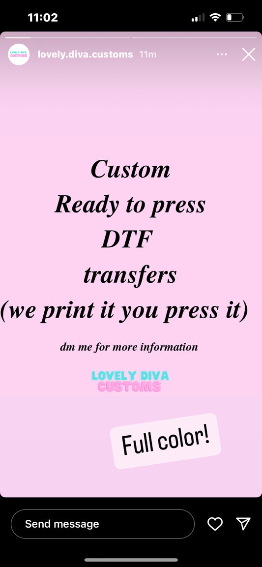 Custom  Dtf transfer