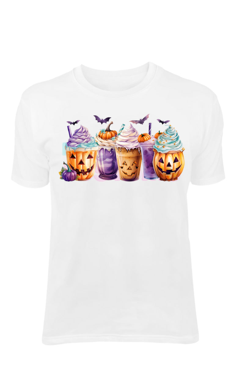 Purple Pumpkin Coffee cups Dtf transfer